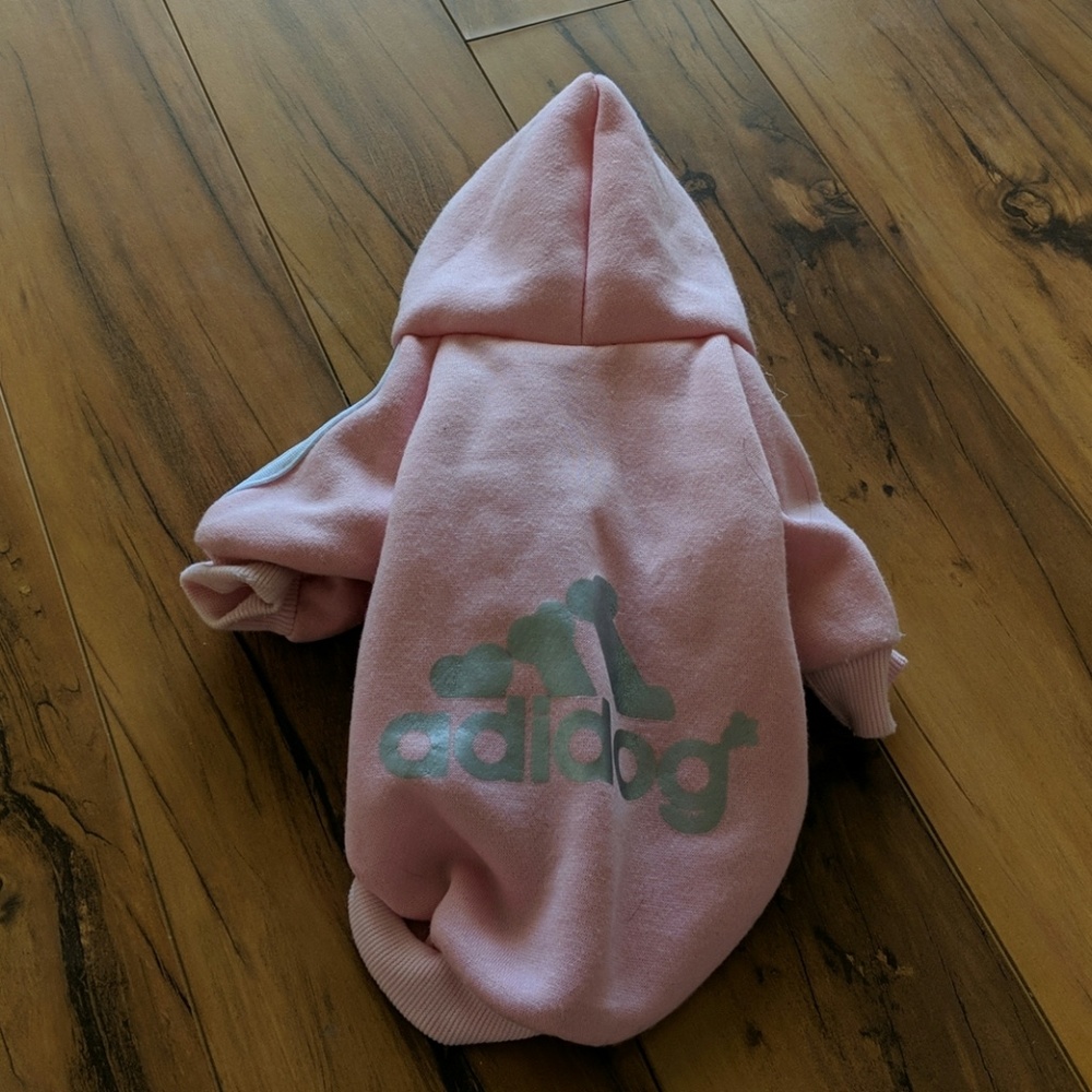 Pink dog sweater